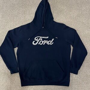 Ford Dark Blue Hoodie with Logo